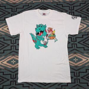 Vintage Nike Dinosaur Cartoon 1993 The Bite Shirt Special Olympics Size X Large